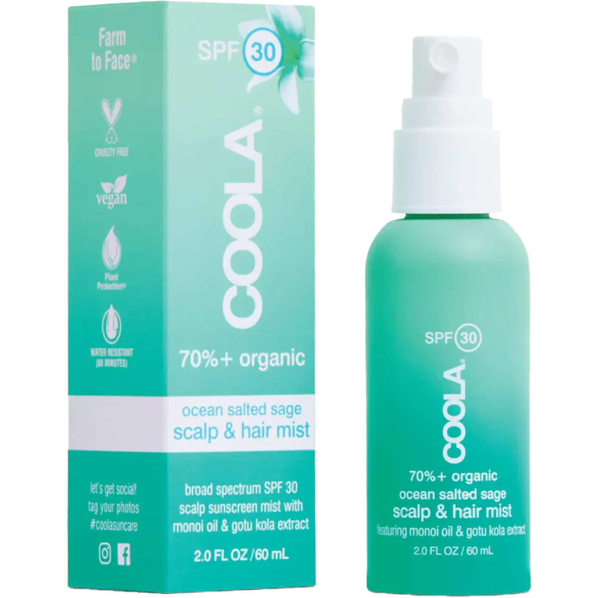 Scalp & Hair Mist Organic Sunscreen SPF 30