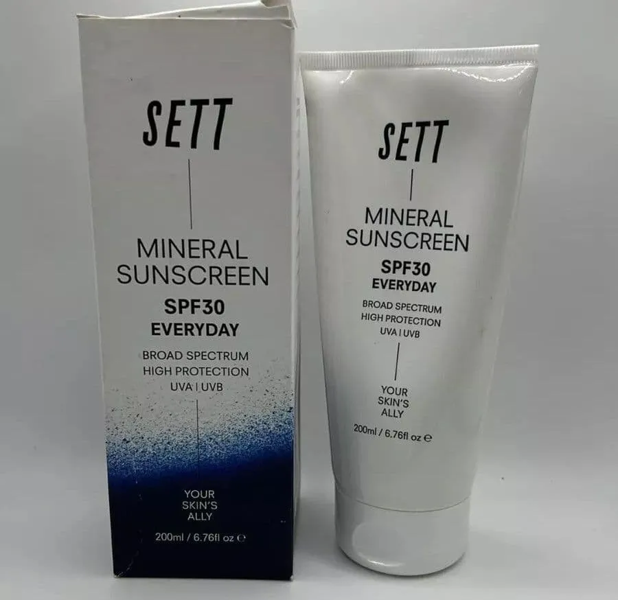 SETT Water resistant, Mineral Sunscreen