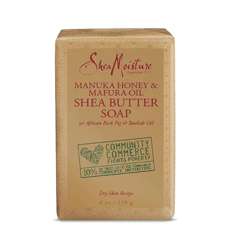 Shea Moisture Manuka Honey and Mafura Oil Shea Butter Bar Soap, 8oz