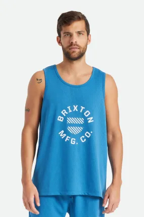 Shield Crest Tank - Sky Blue