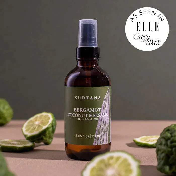 SUDTANA   Bergamot, Coconut & Sesame Hair Mask Oil