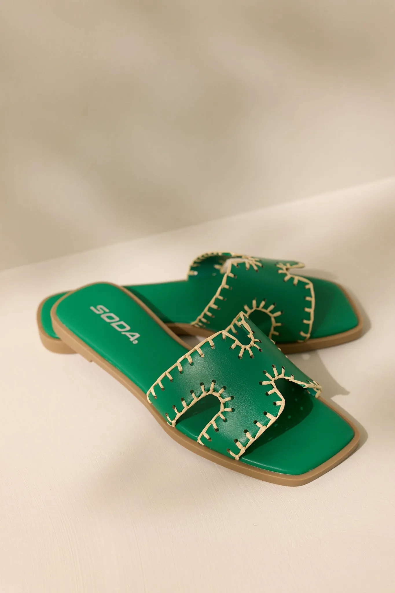 Surfside Strolls Kelly Green Sandals