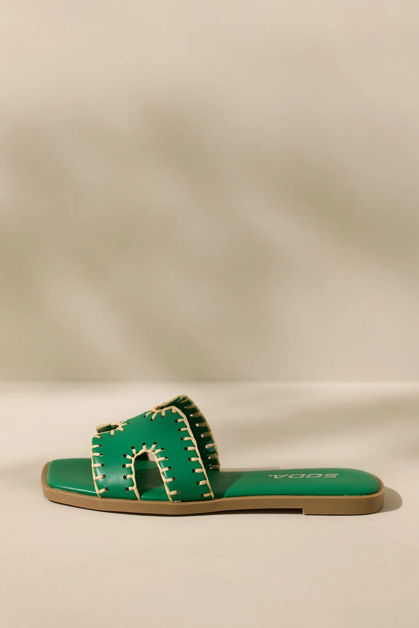 Surfside Strolls Kelly Green Sandals