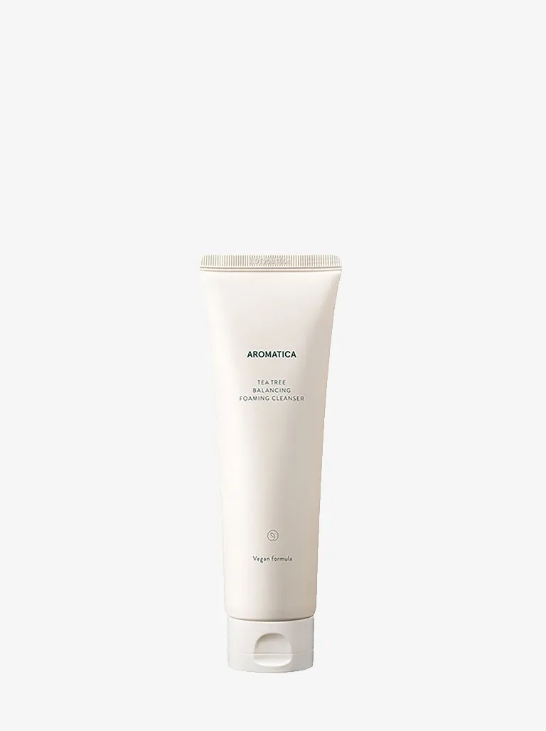 Tea tree balancing foaming cleanser