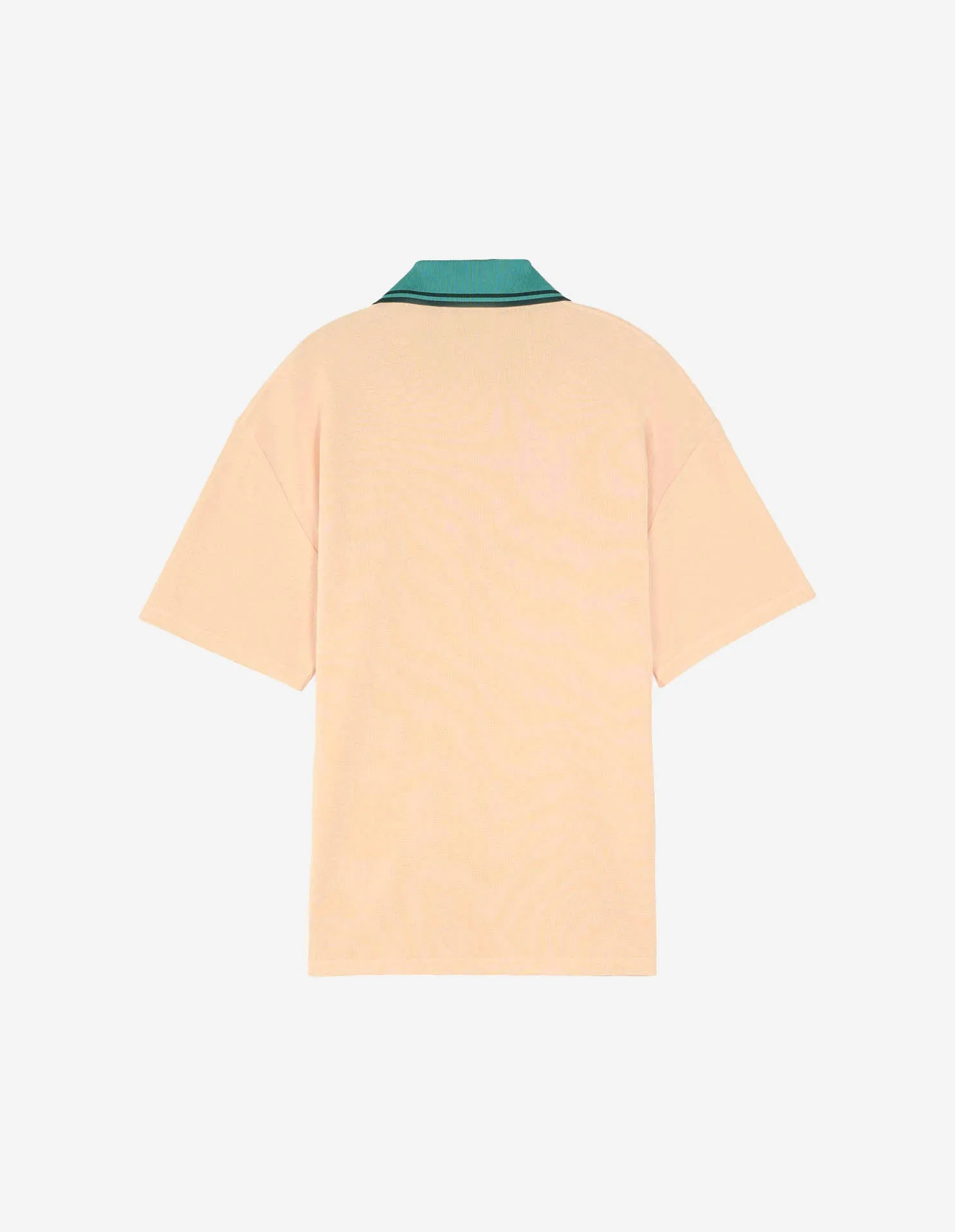 Tonal Fox Head Patch Polo Peach