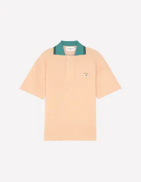 Tonal Fox Head Patch Polo Peach