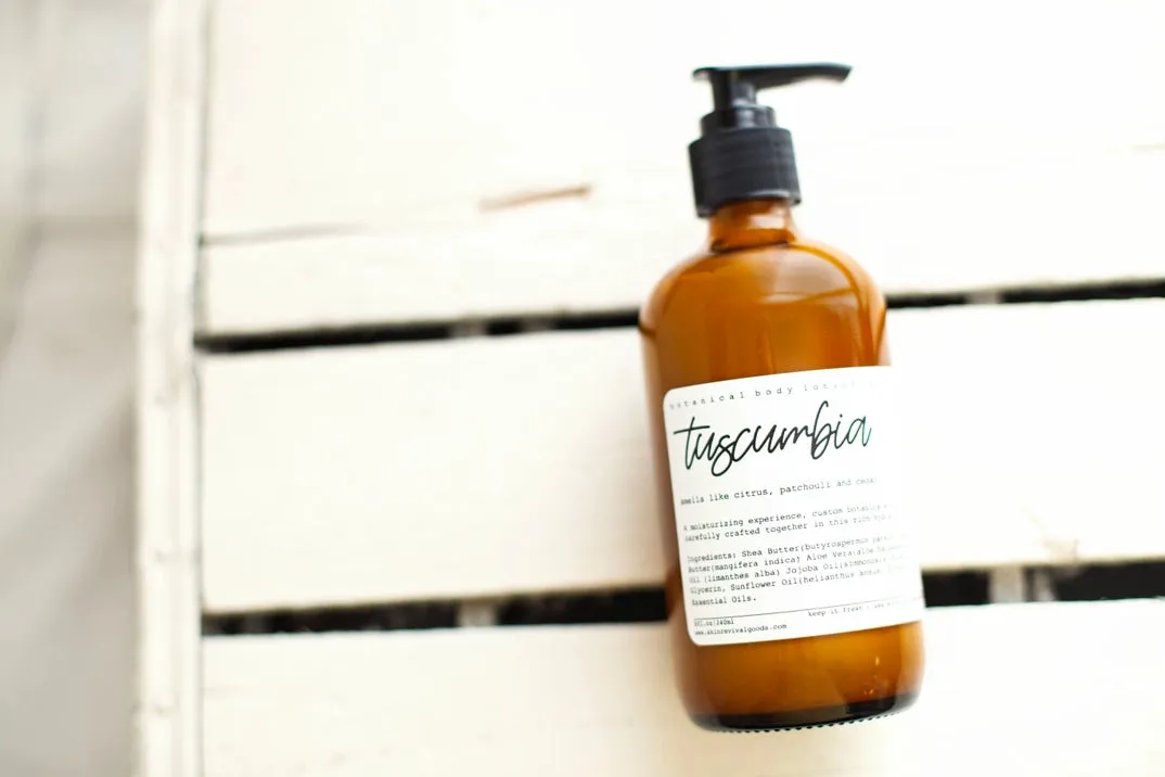 Tuscumbia Body Lotion: Citrus, Patchouli & Cedar