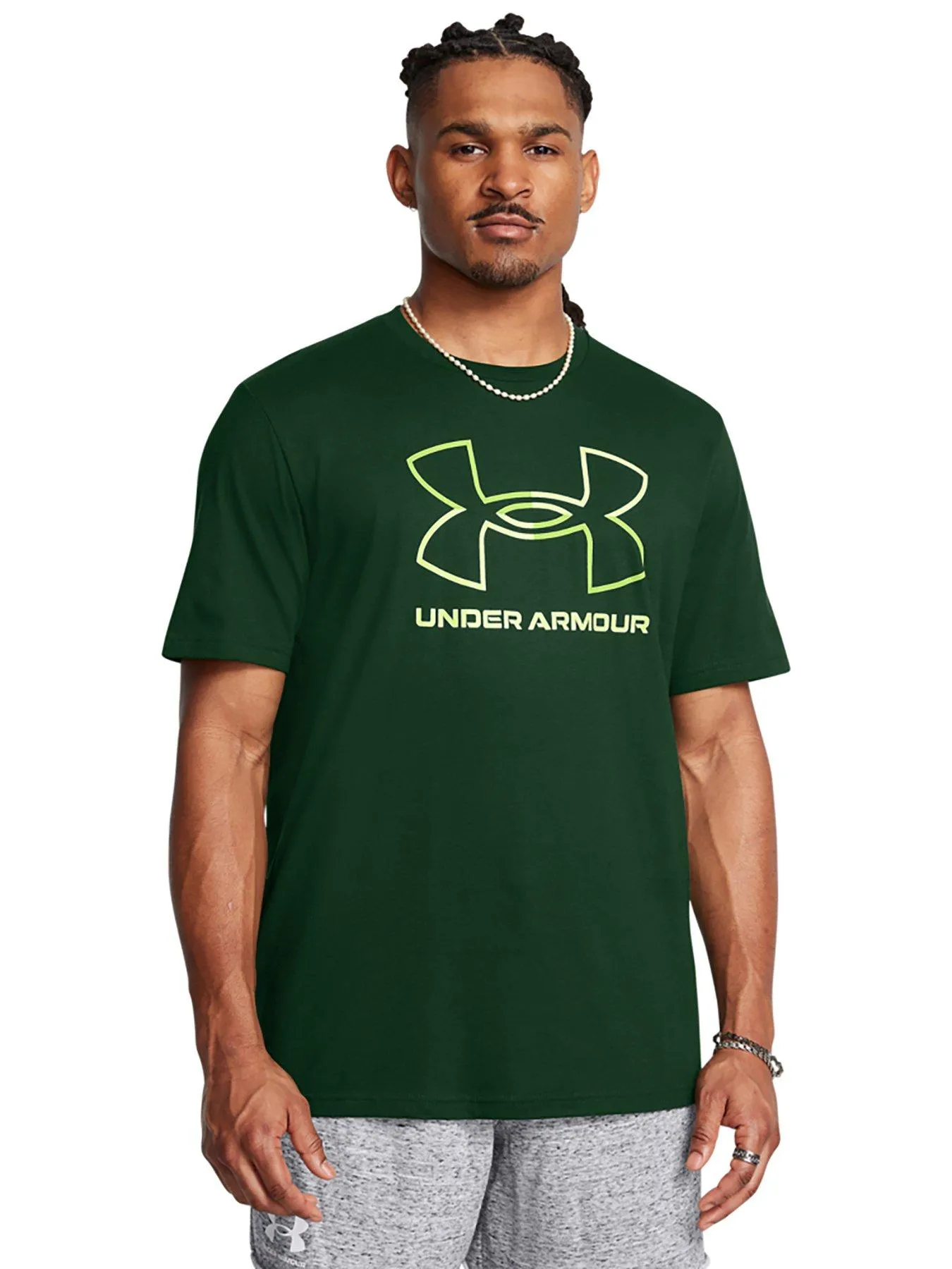 UNDER ARMOUR Mens Training Gl Foundation T-shirt - Green