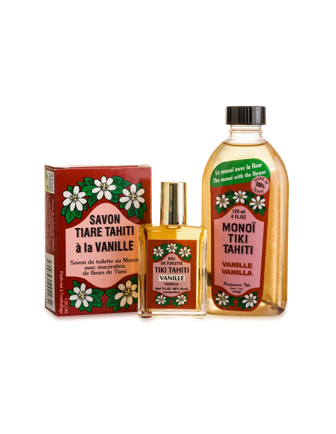 Vanilla Perfume Set: Monoi, Soap And Eau De Toilette - Pack All Vanille