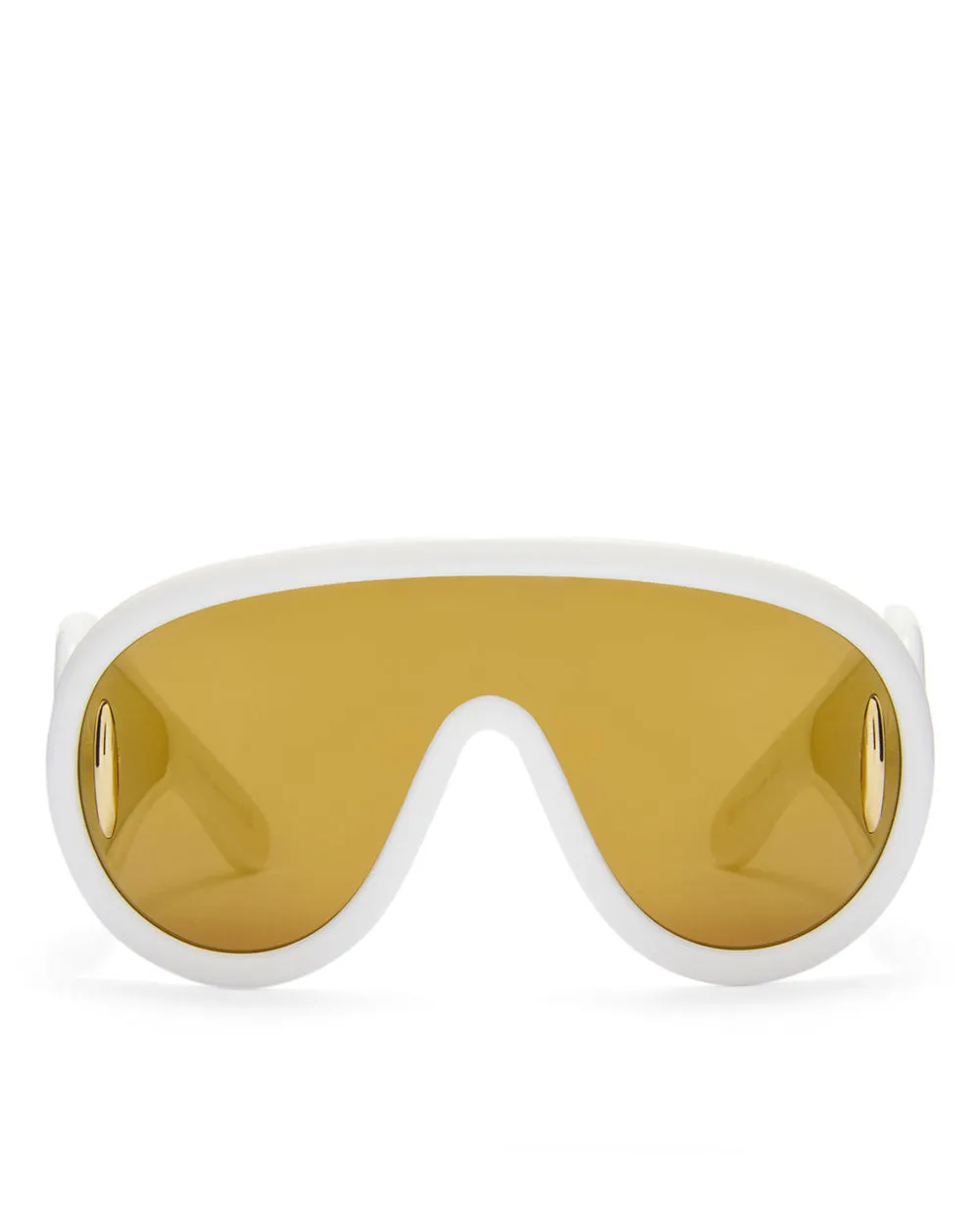 Wave Mask Sunglasses in Khaki