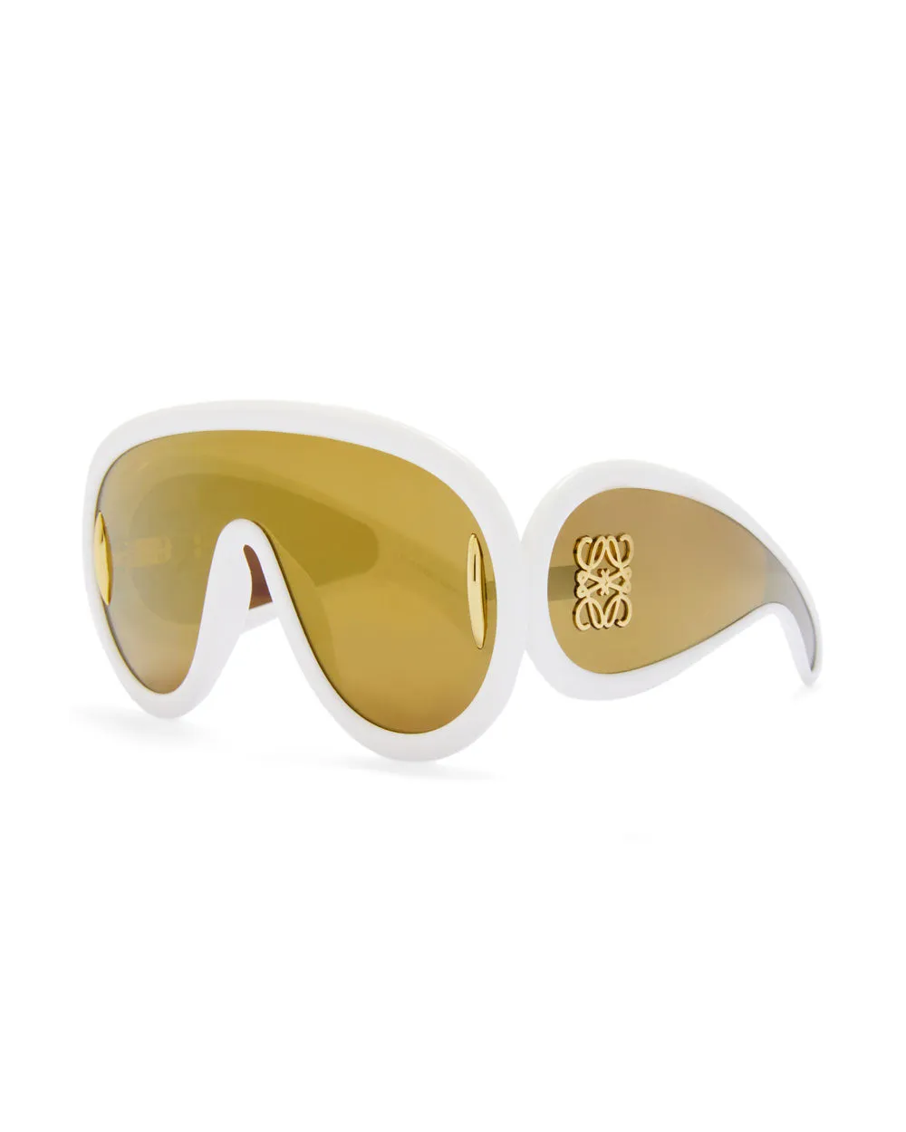 Wave Mask Sunglasses in Khaki