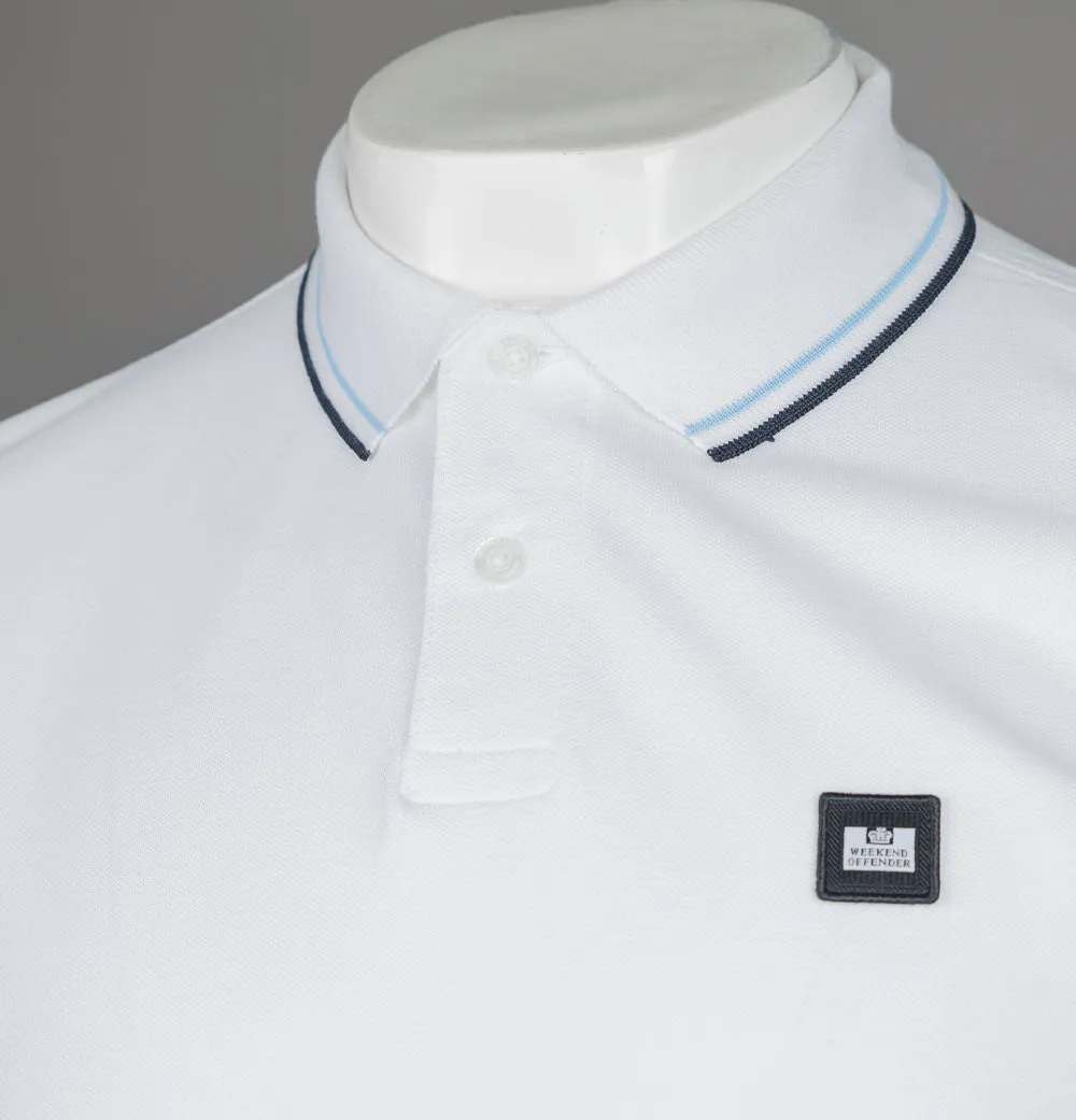 Weekend Offender Sterling Polo Shirt White