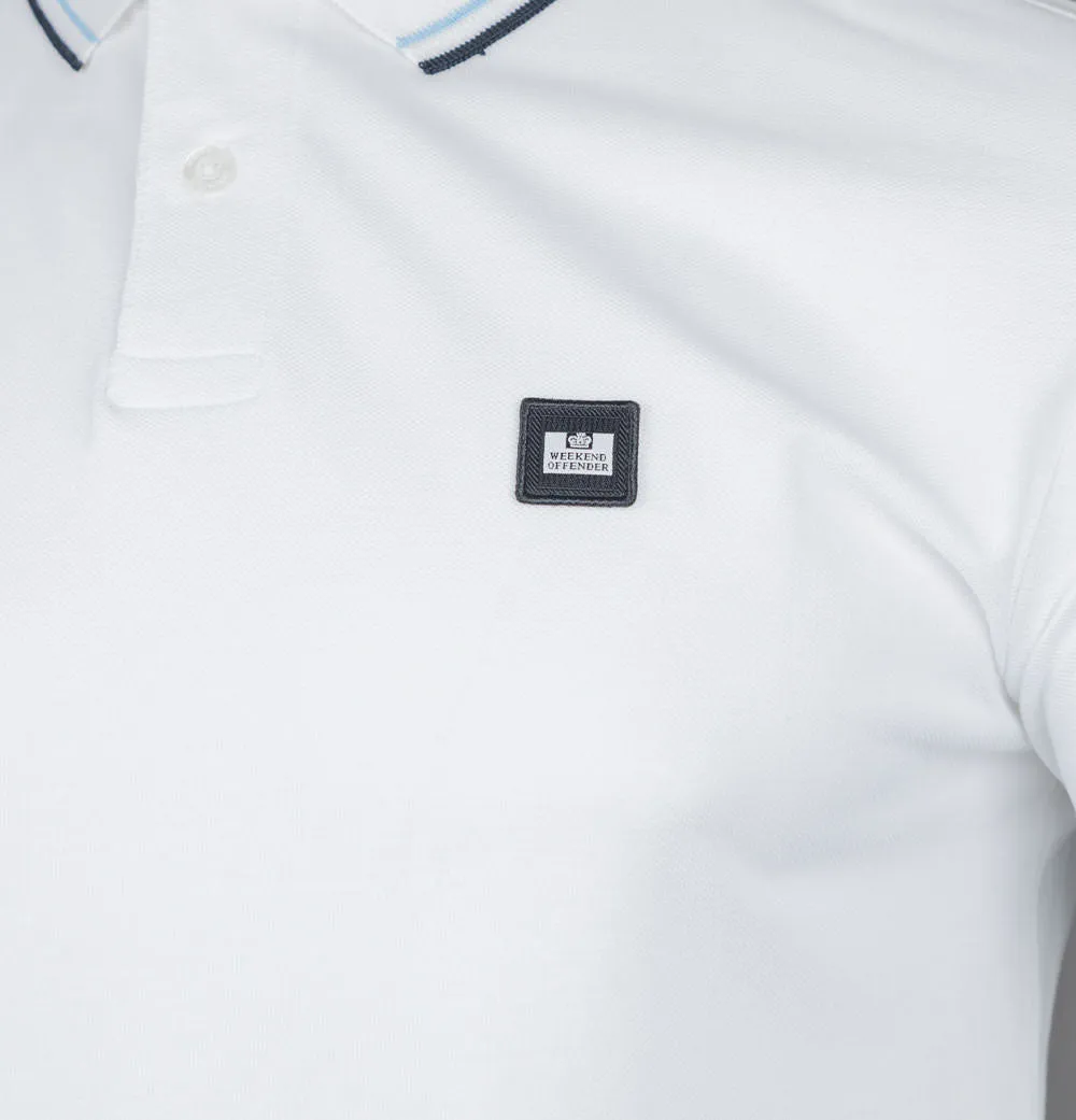 Weekend Offender Sterling Polo Shirt White