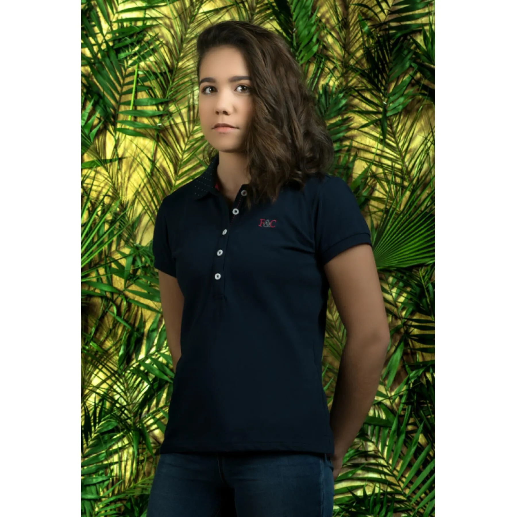 Women's Polo shirt Flags&Cup Coata