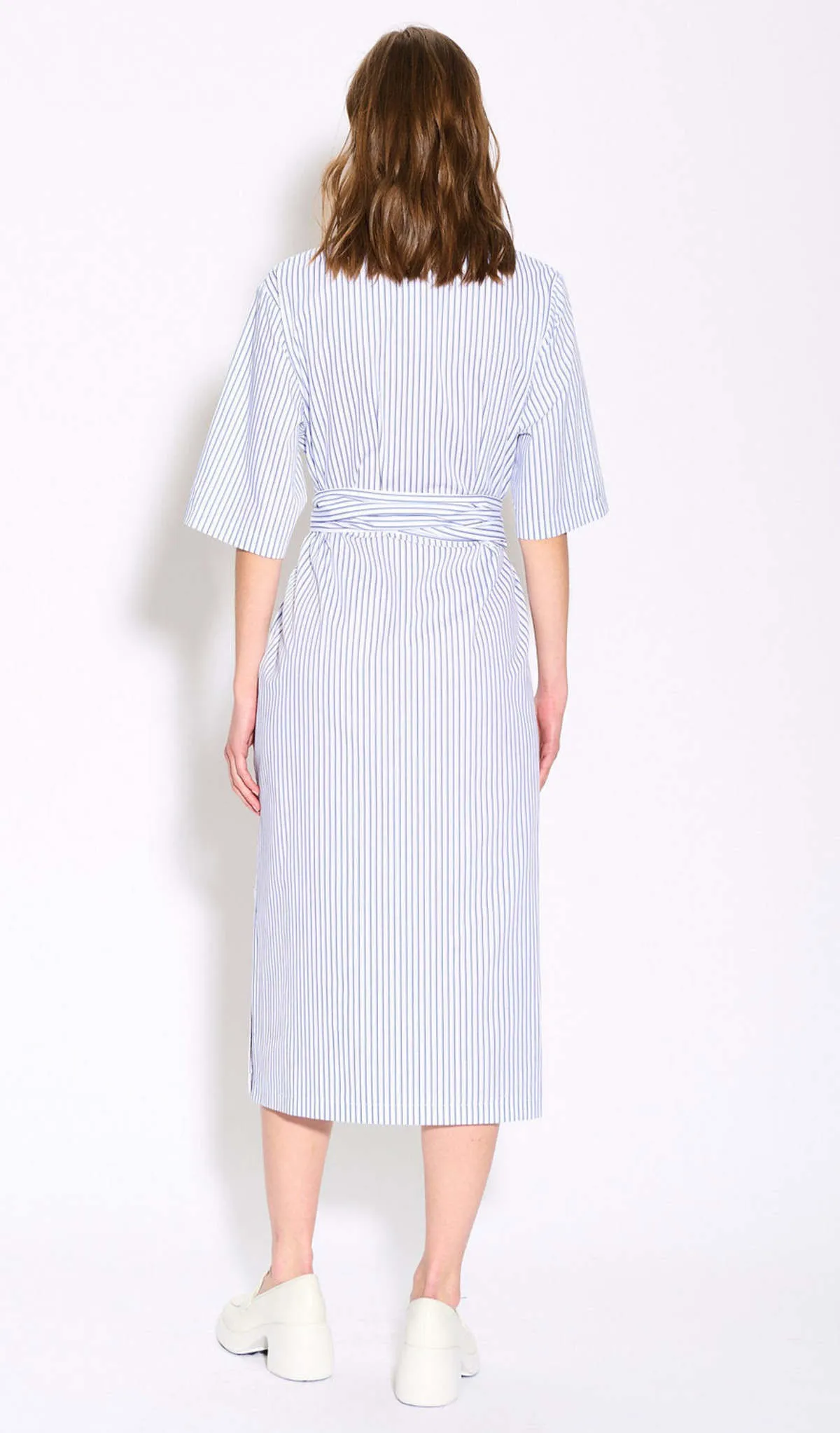 wraparound dress - Striped