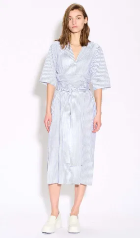 wraparound dress - Striped