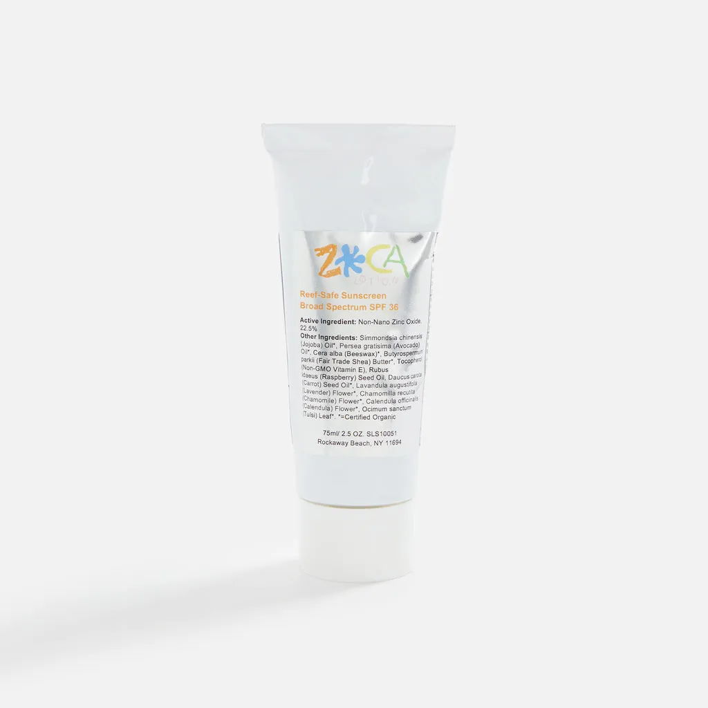 Zoca     sunscreen lotion spf 35+ 2.5 fl oz